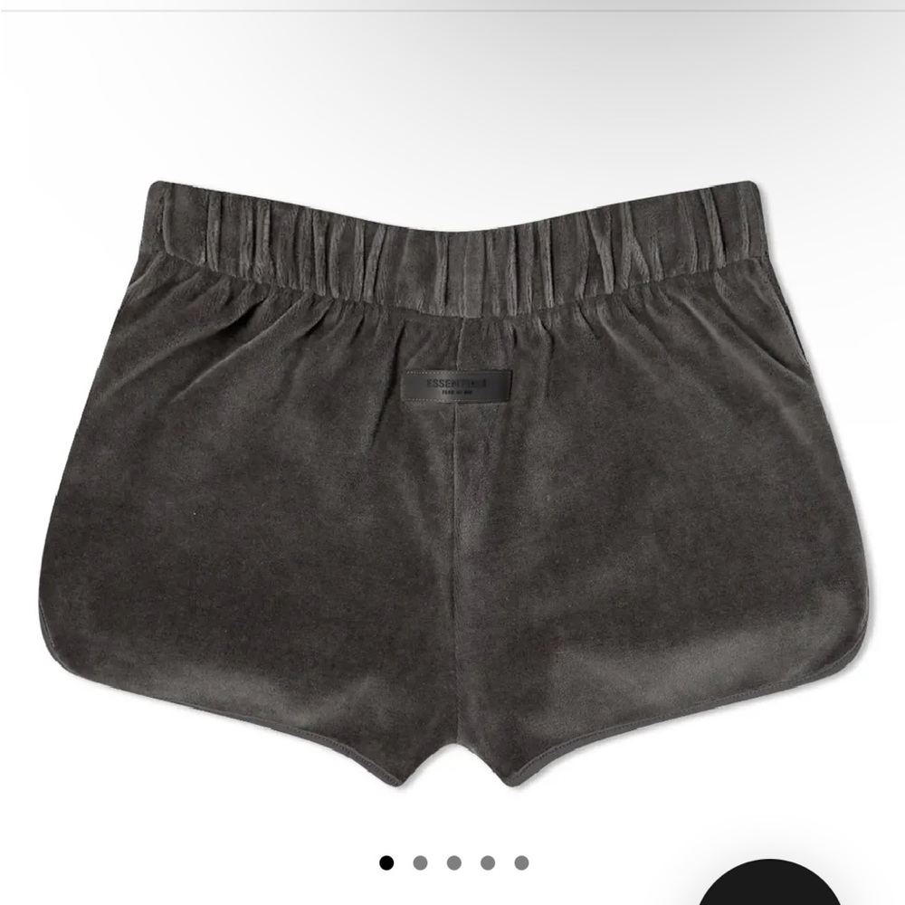 FEAR OF GOD ESSENTIALS WOMEN'S VELOUR BEACH SHORTS